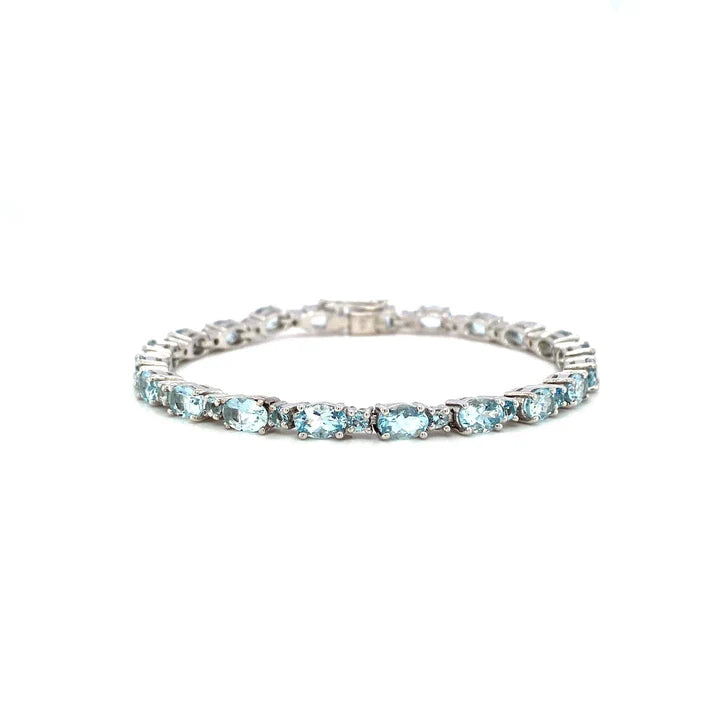 Bracciale Tennis Acquamarina