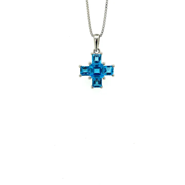 Collana Blue Topazio