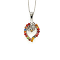 Collana Goccia Rainbow Zaffiri