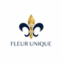 Fleur Unique Logo su sfondo bianco